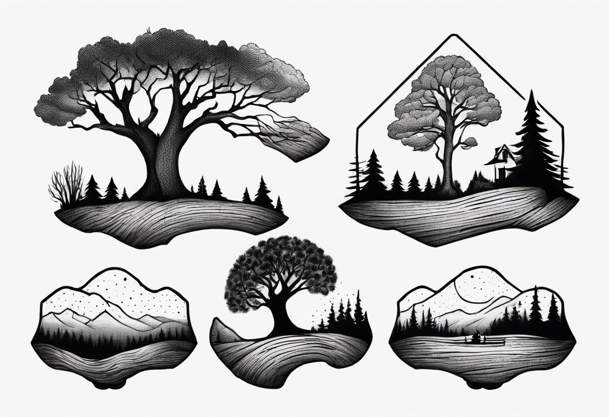 Vintage hand drawn forest concept with bear. Black monochrome design for  prints, t shirts, travel mugs, tattoo. Retro hipster adventure style. Stock  vector illustration isolated on white background Stock Vector Image &