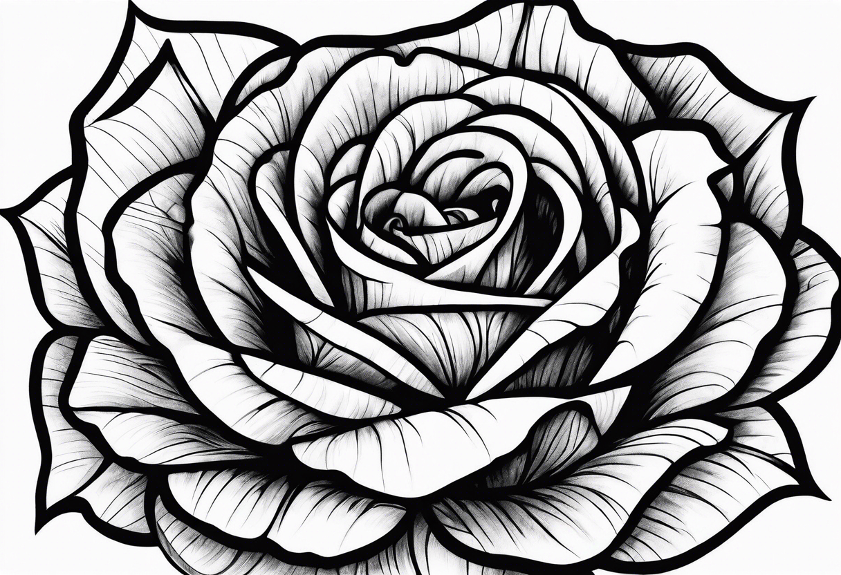 Rose pedals tattoo idea