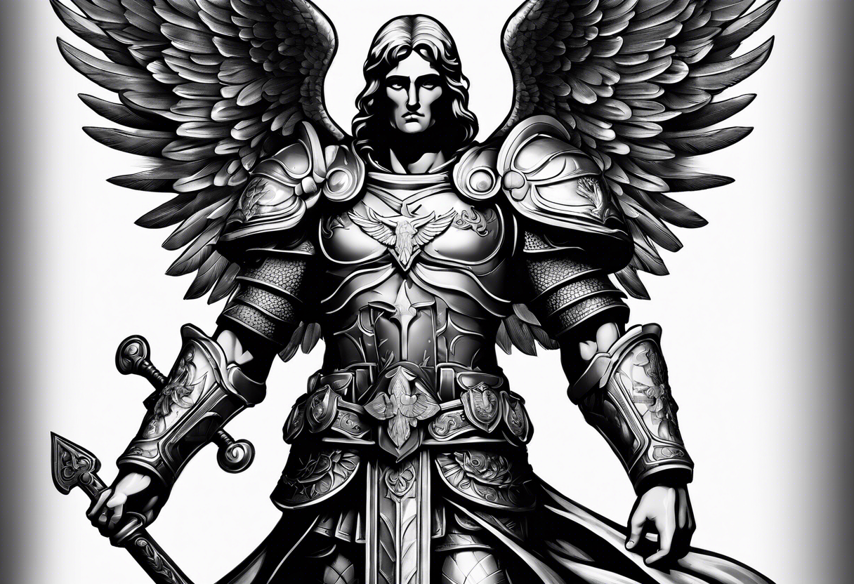 Archangel Saint Michael tattoo idea