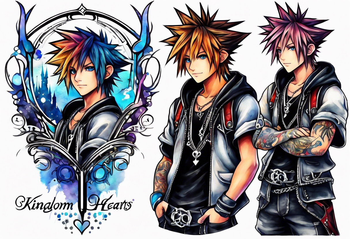 5cm
kingdom hearts
watercolour tattoo idea