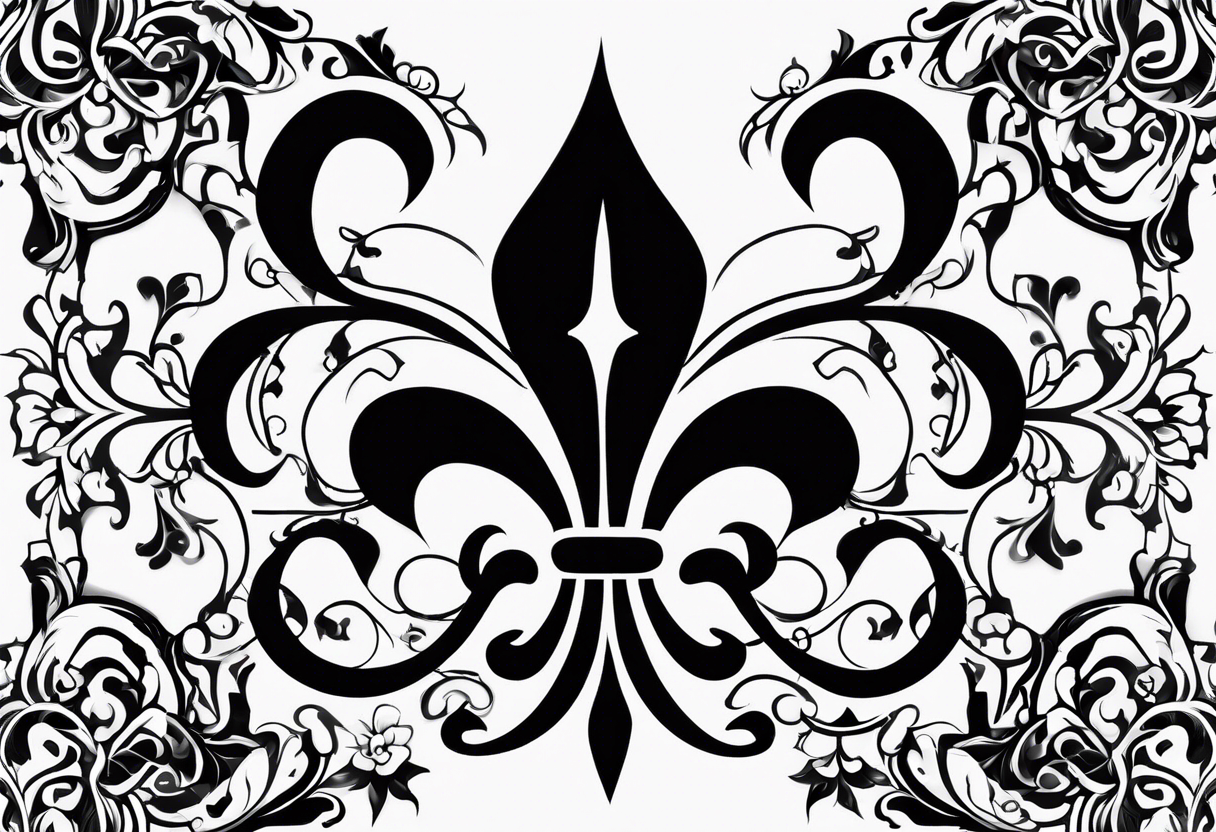 fleur de lis tattoo idea