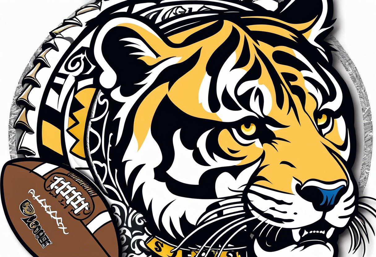 Missouri tigers football with Italian heritage and Motown music tattoo idea