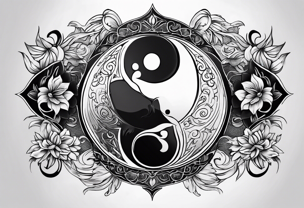 ying yang tattoo idea