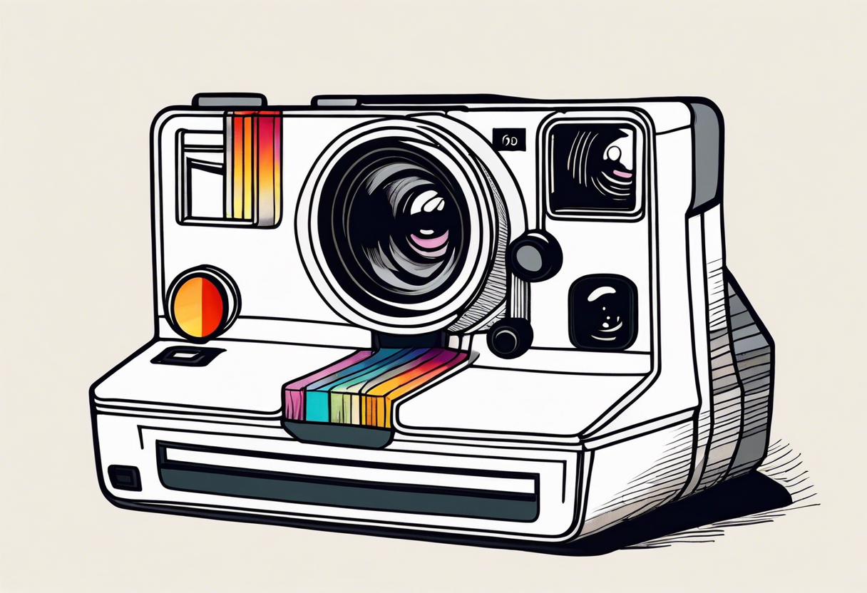 A polaroid-photo tattoo idea