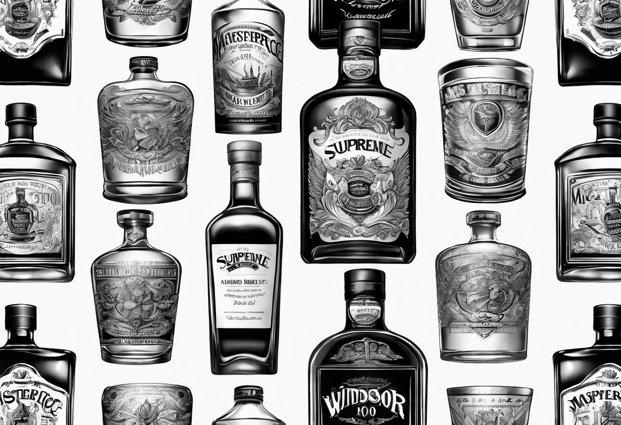 Windsor Imported supreme blend whiskey tattoo idea