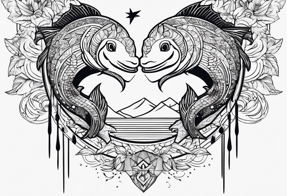 pisces friendship tattoo idea for men tattoo idea