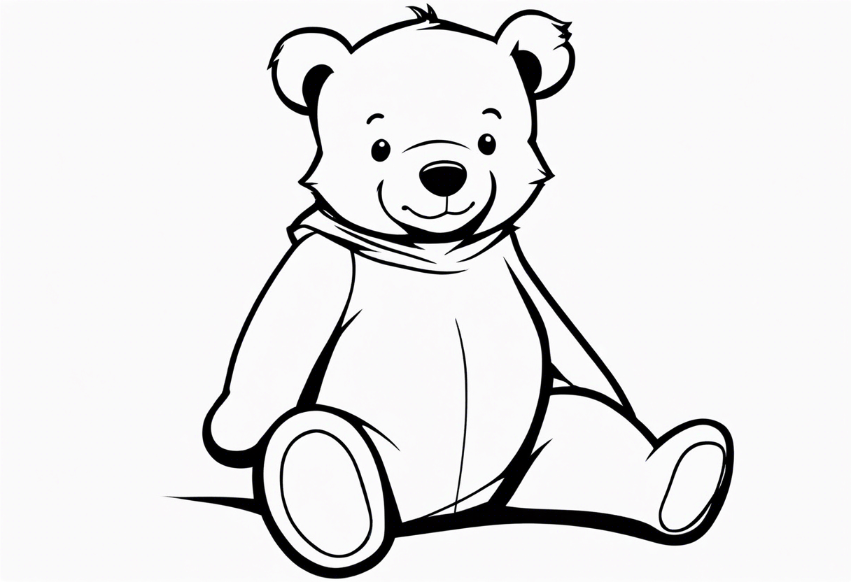 teddy bear pooh tattoo idea