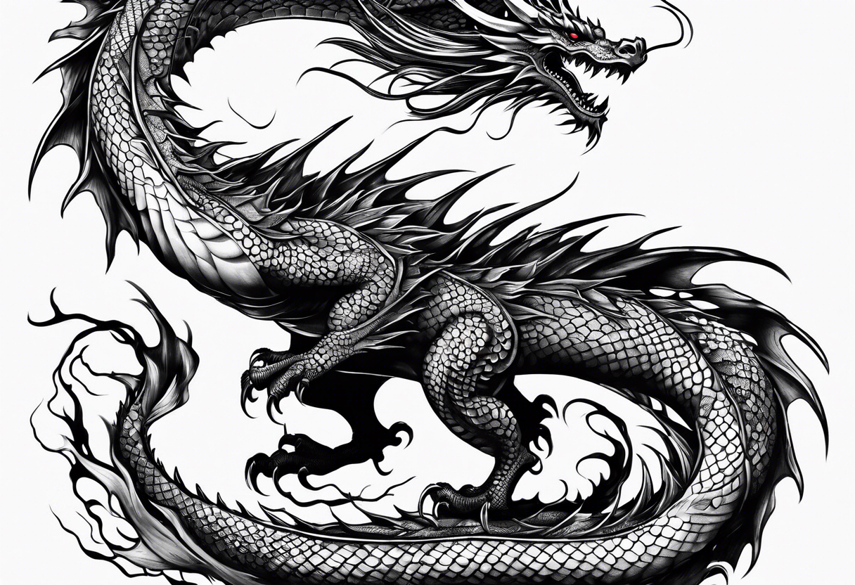 dragon tattoo idea