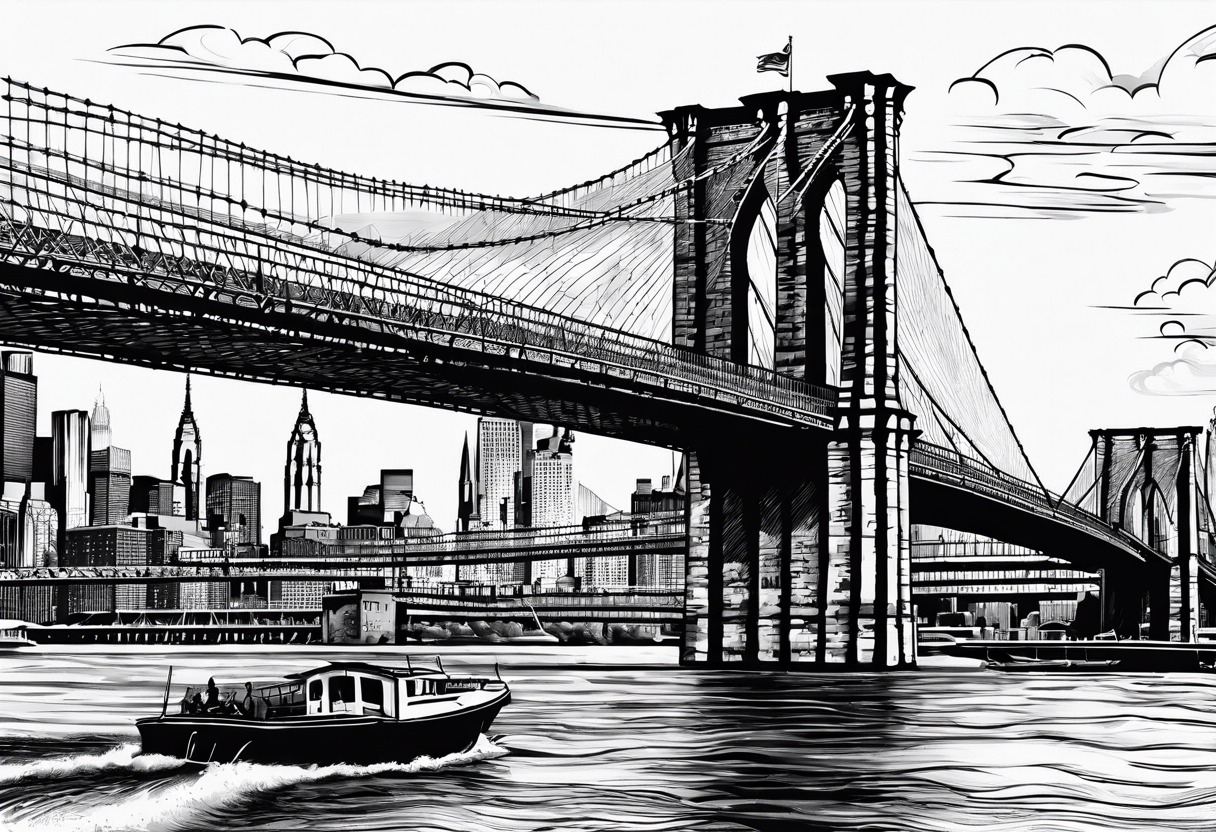 Brooklyn bridge tattoo idea