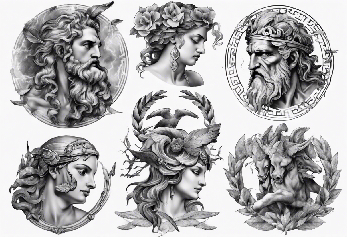 Greek Mythology Tattoos PNG Transparent Images Free Download | Vector Files  | Pngtree