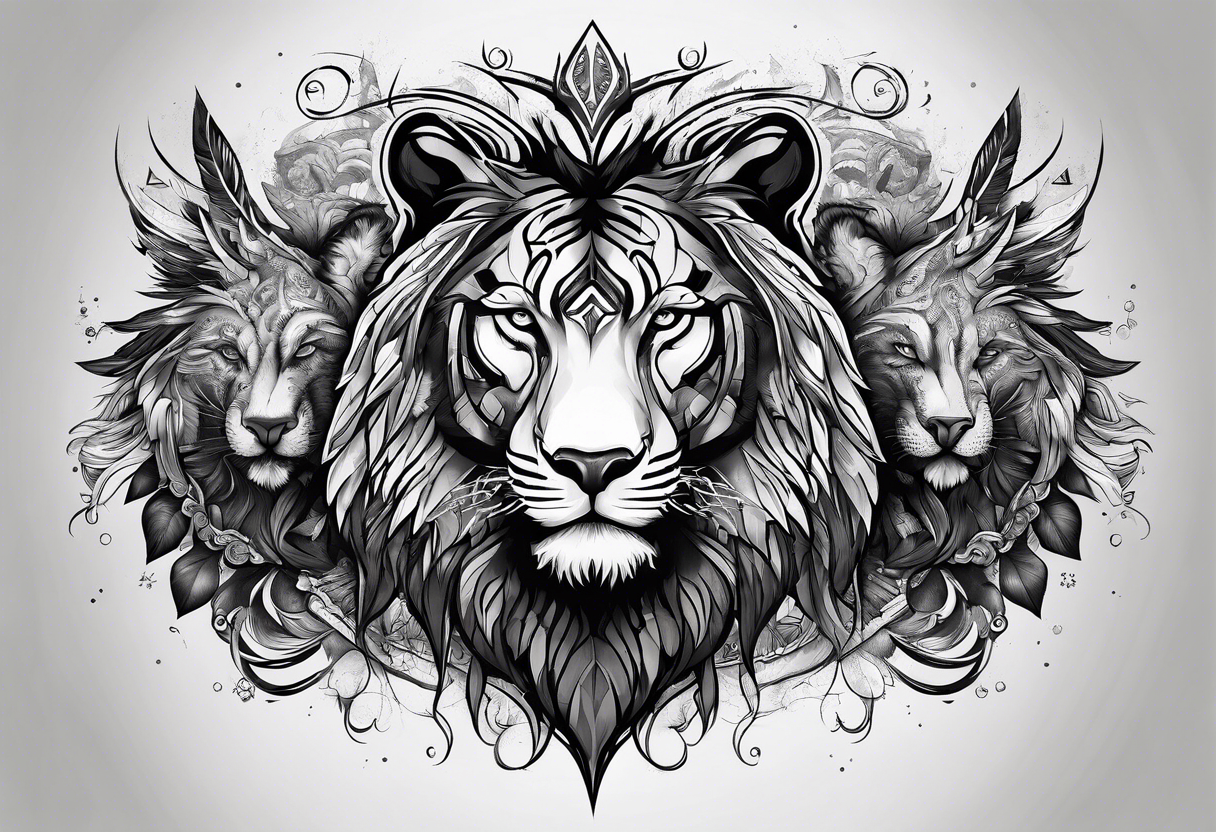 Alpha group of animals tattoo idea