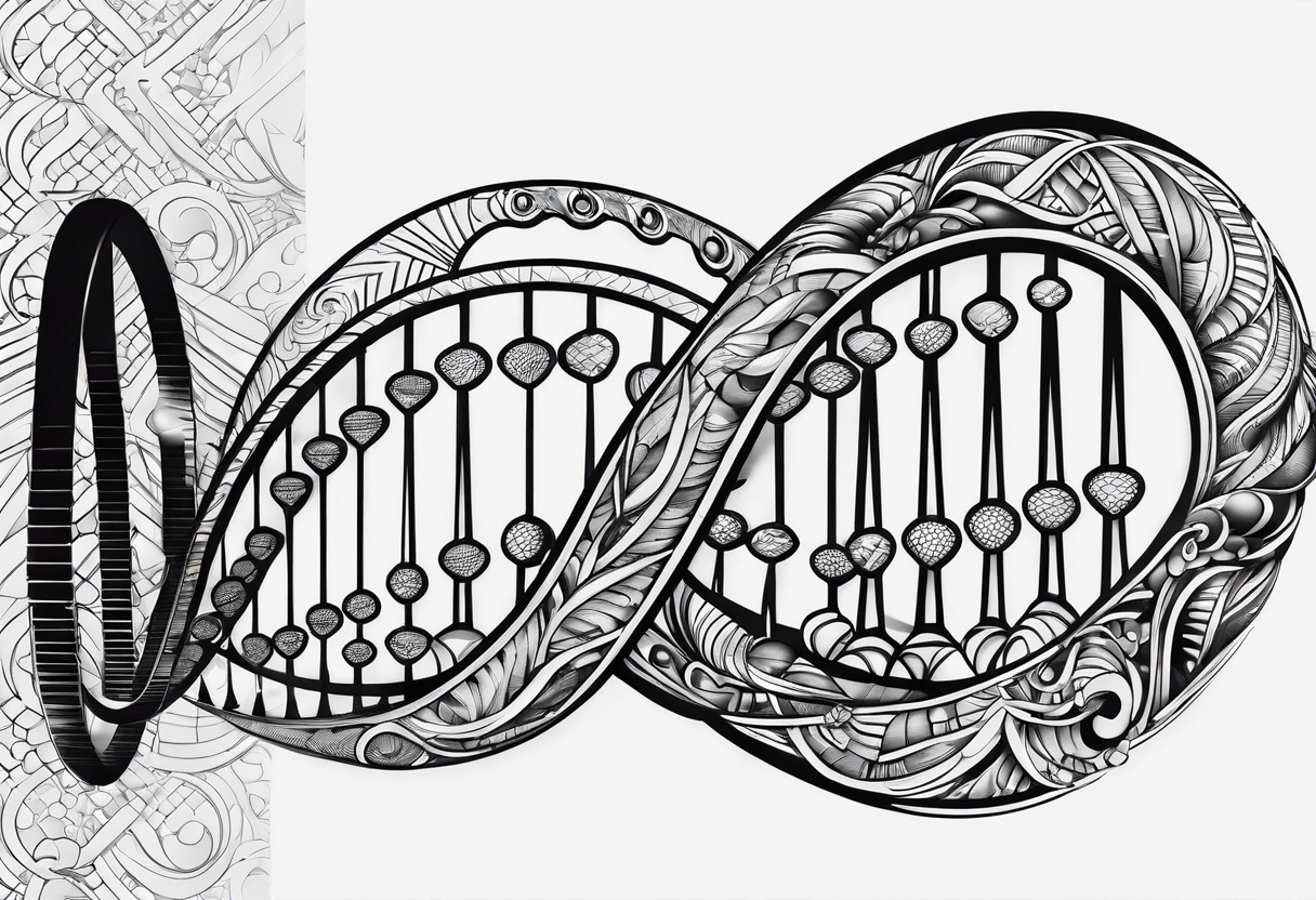 DNA strand tattoo idea