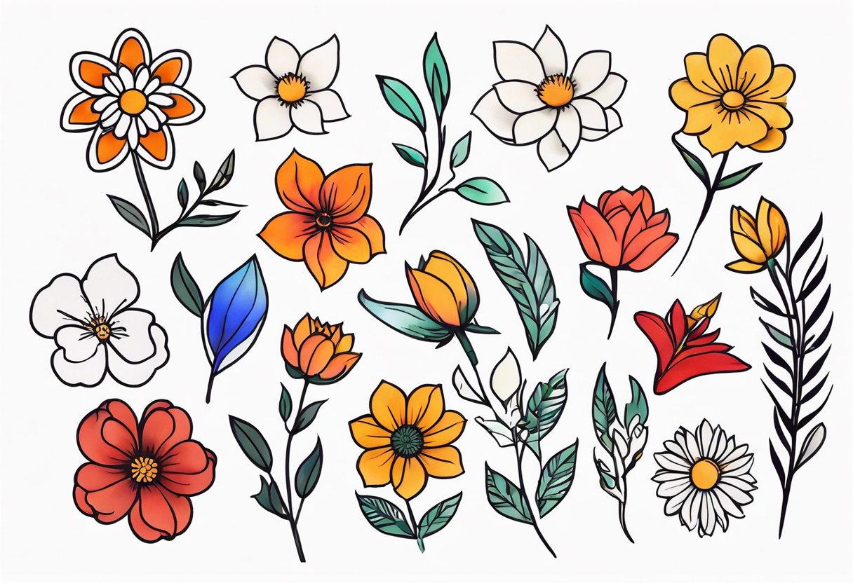 flower FLASH TATTOOS tattoo idea