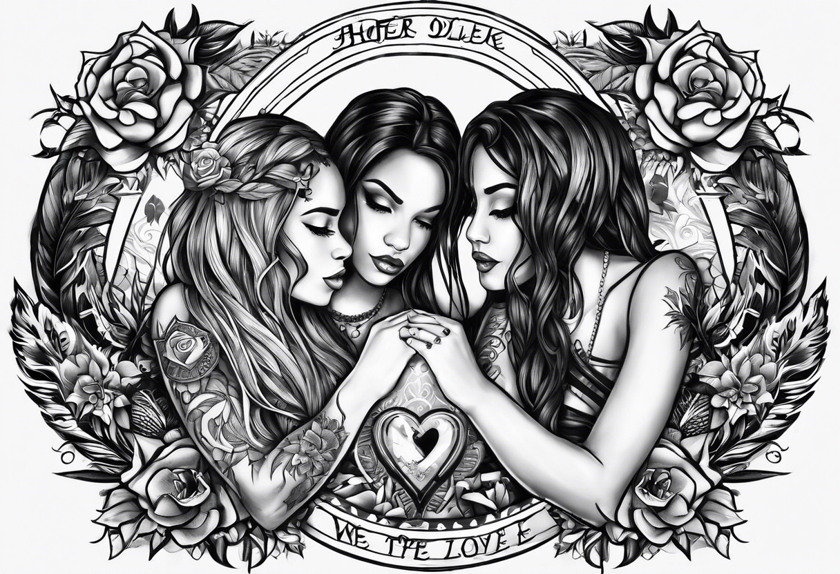 One love, one blood
One life, you got to do what you should
One life with each other
Sisters, brothers
One life but we're not the same
We get to carry each other, carry each other
One tattoo idea