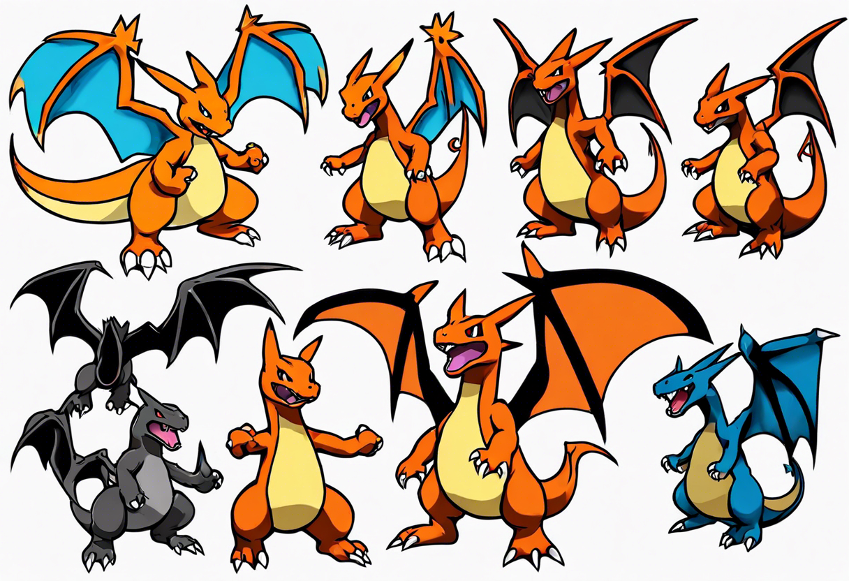 Charizard Pokemon tattoo idea