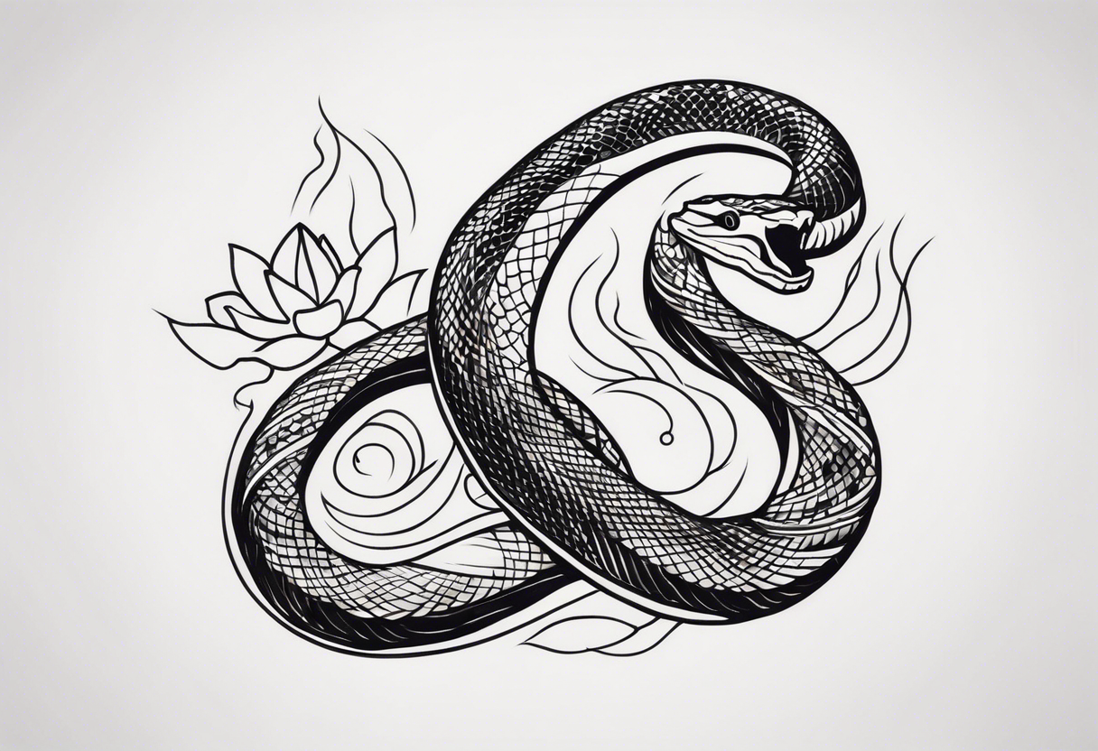 a snake tattoo idea