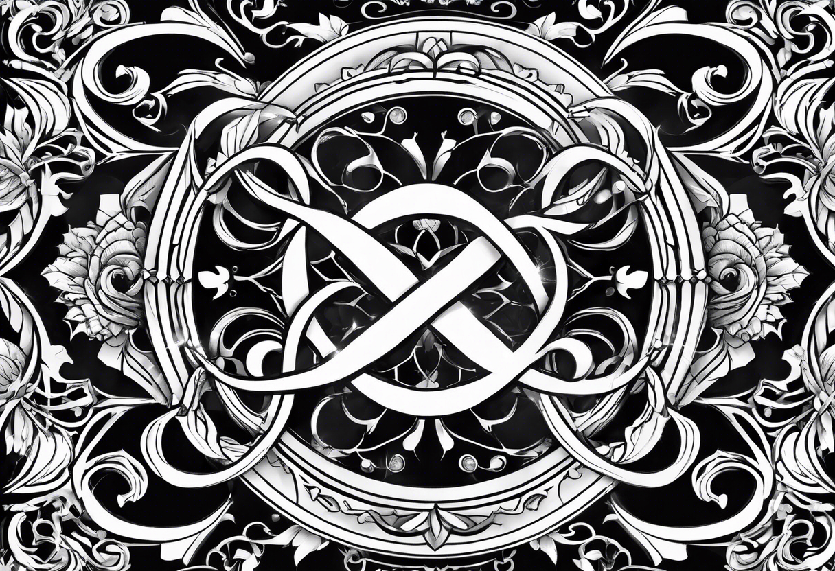 Infinity sign for spouse tattoo idea