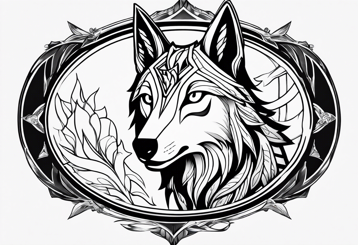 kindred league of legends. lamb and wolf tattoo idea