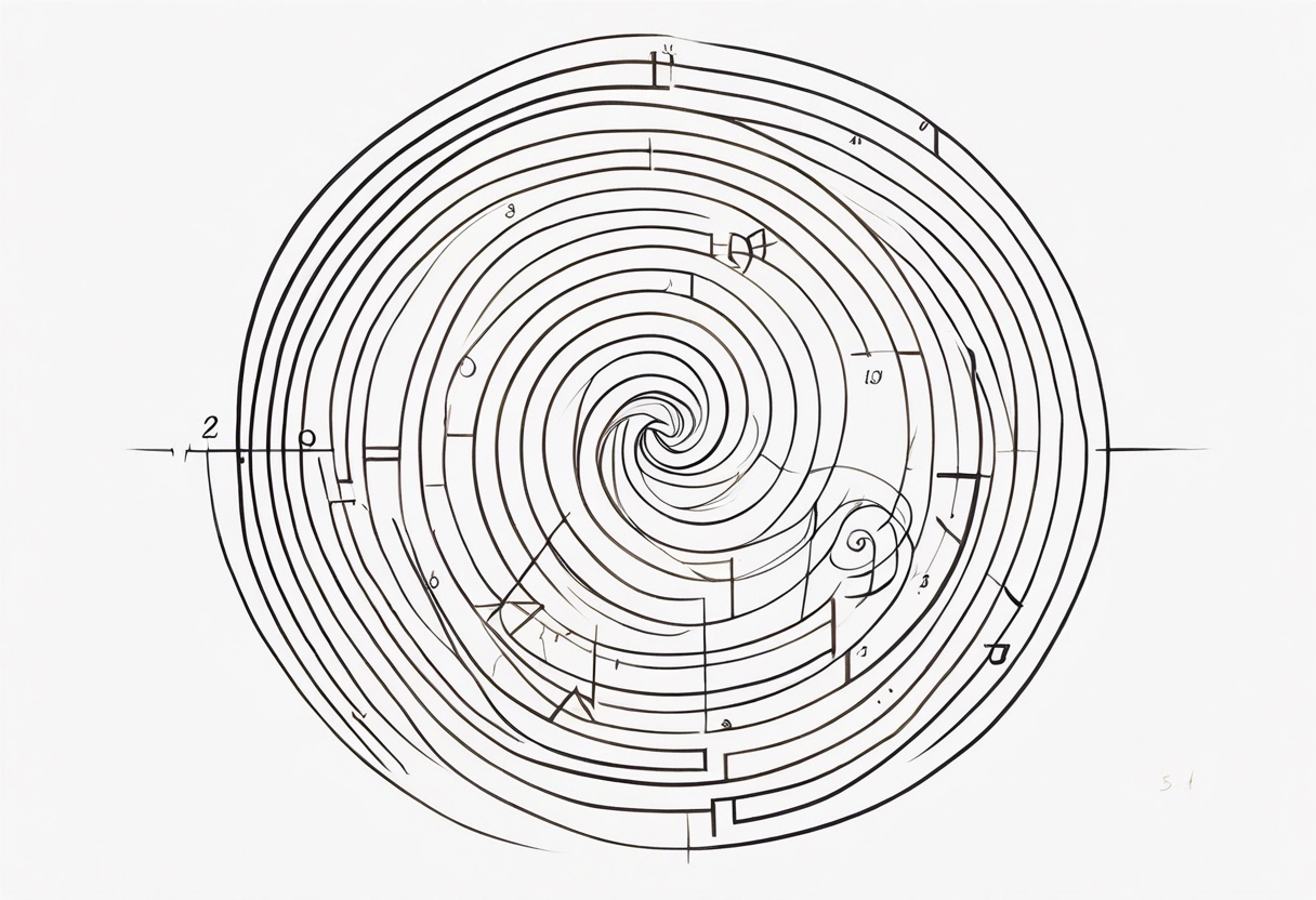 written Fibonacci numbers tattoo idea