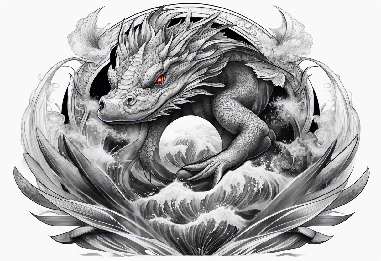 Mythical sea creatures tattoo idea