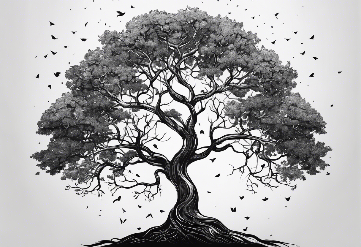 This ash tree was the Tree of Life that held Nine Worlds and connected everything in the universe. tattoo idea