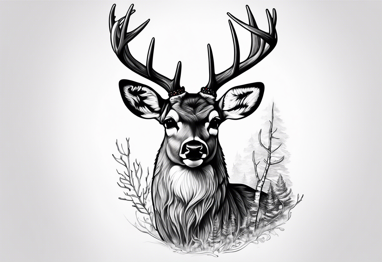 Mule deer tattoo idea