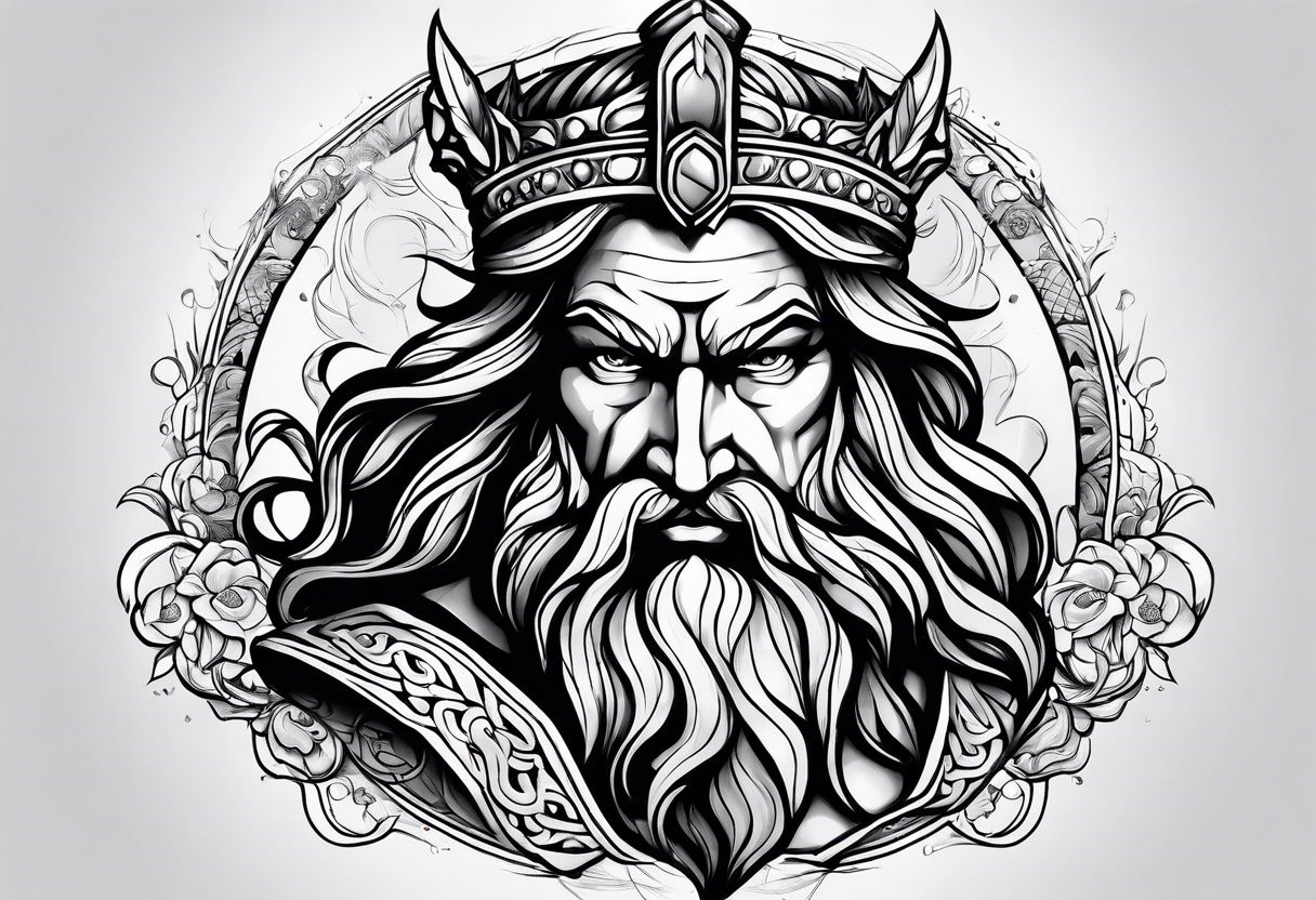 Poseidon tattoo idea