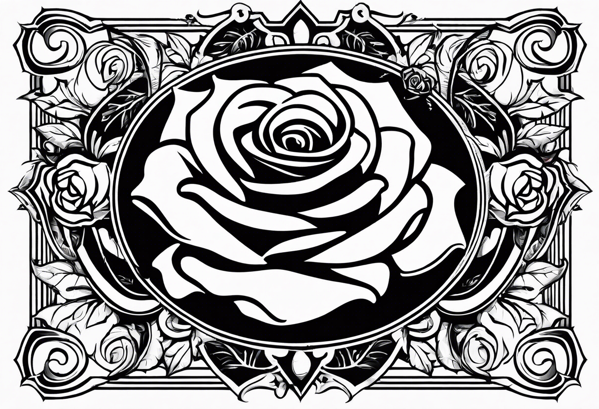 basketball , detroit , roses , virgo logo tattoo idea