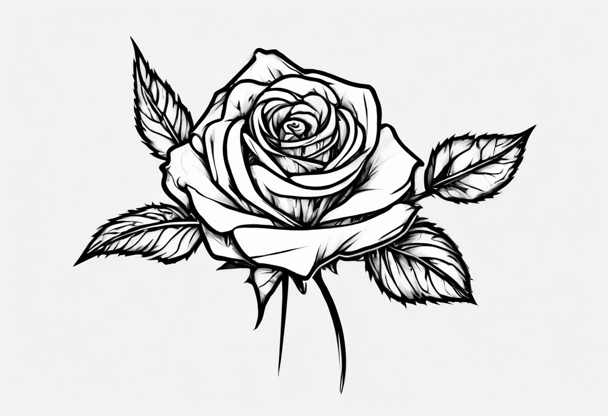 img.freepik.com/premium-photo/black-white-rose-tat...