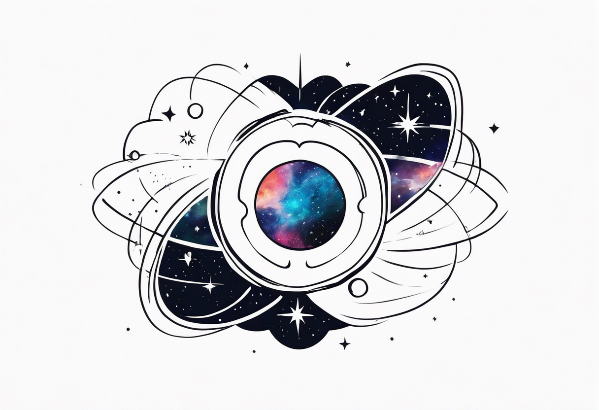 Supernova in a galaxy tattoo idea