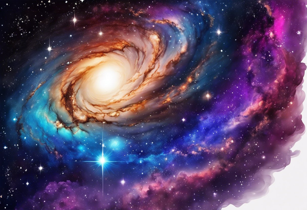 Abstract milky way galaxy tattoo idea