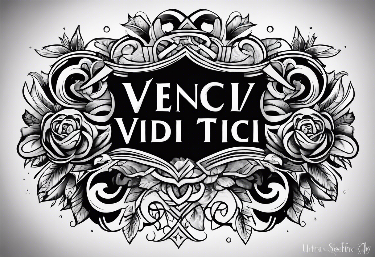 Veni Vidi Vici tattoo idea