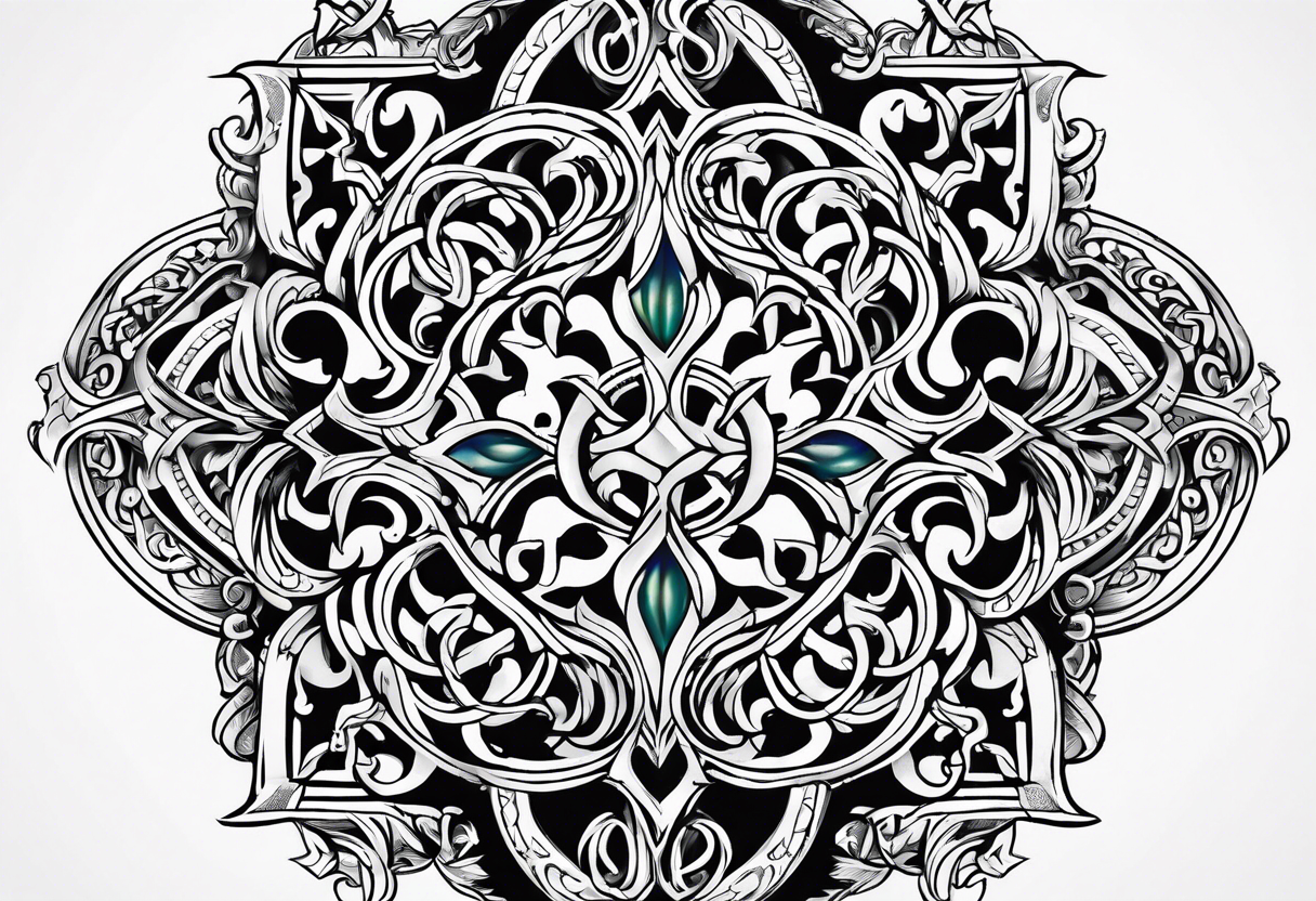 Fleur de lys celtique tattoo idea