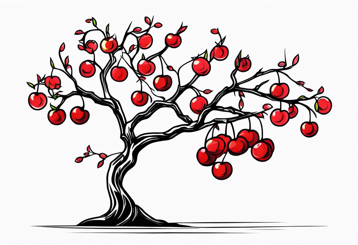 Cherry tree tattoo idea