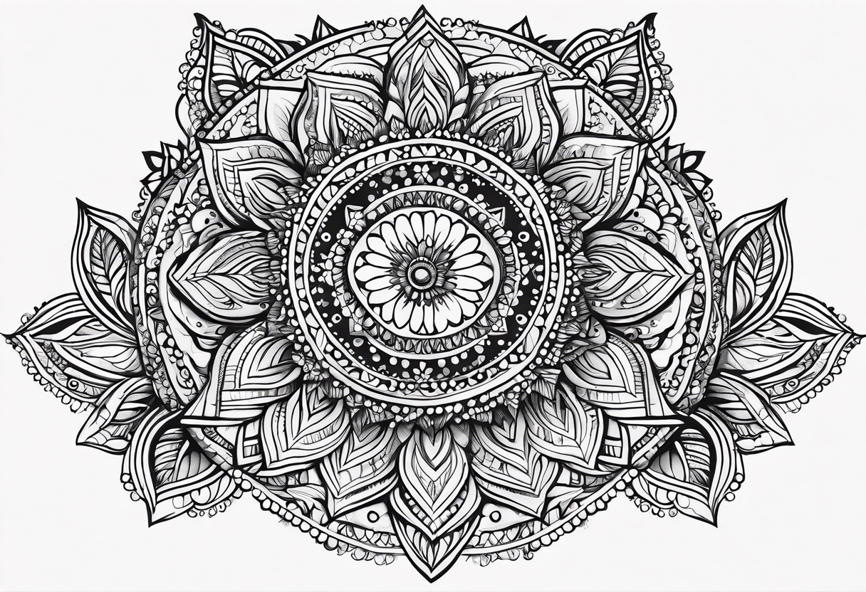 henna pattern tattoo idea