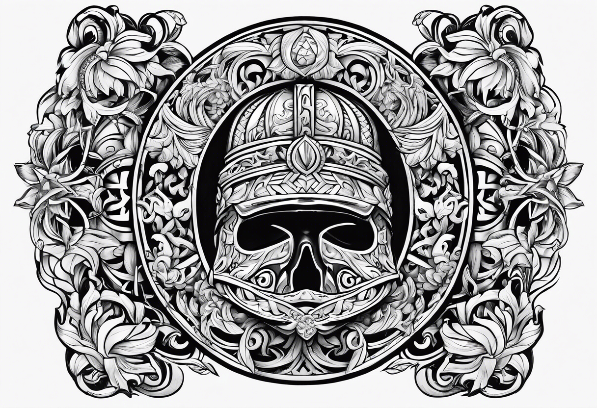 German Norse with number 41 inside tattoo idea