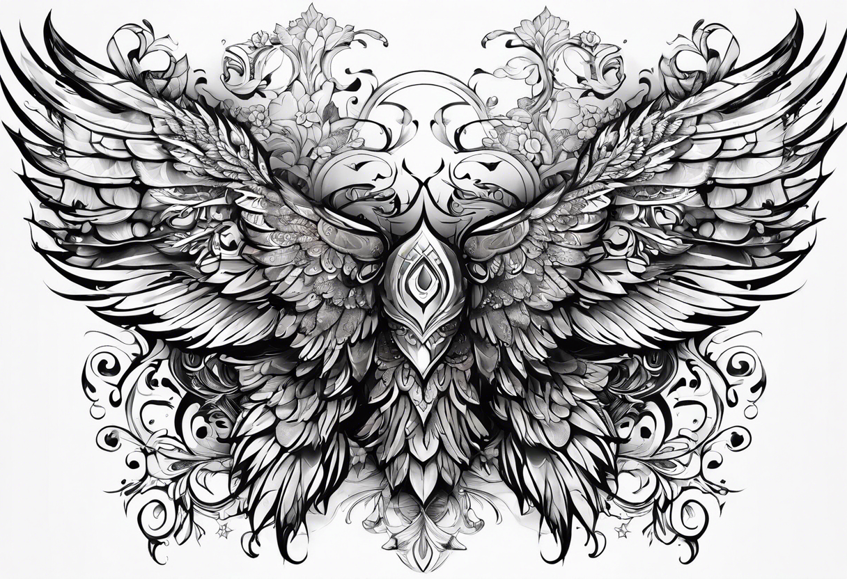 use picture from favorite and delete the wings tattoo idea