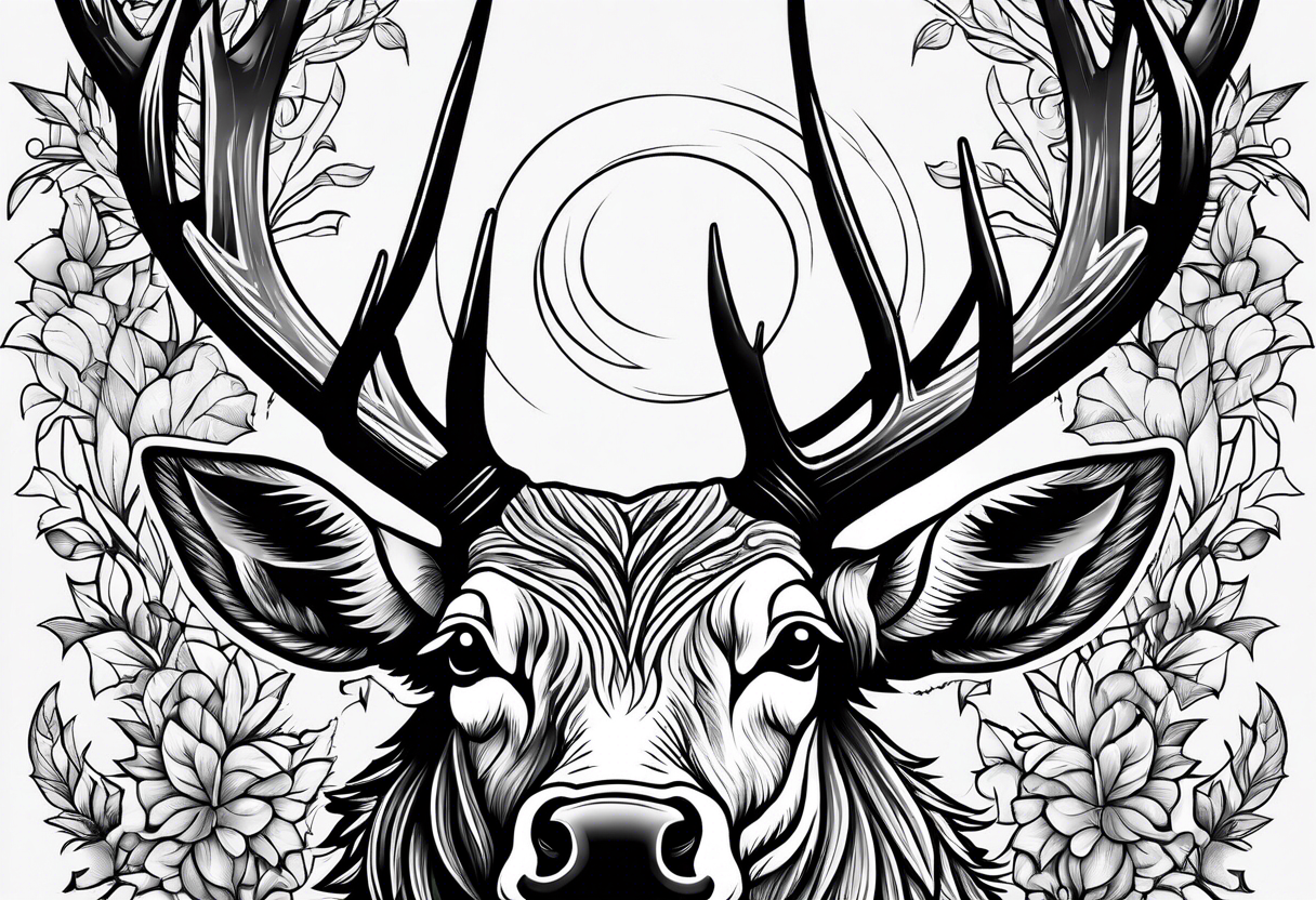 a tattoo fit for a man who hunts deer tattoo idea