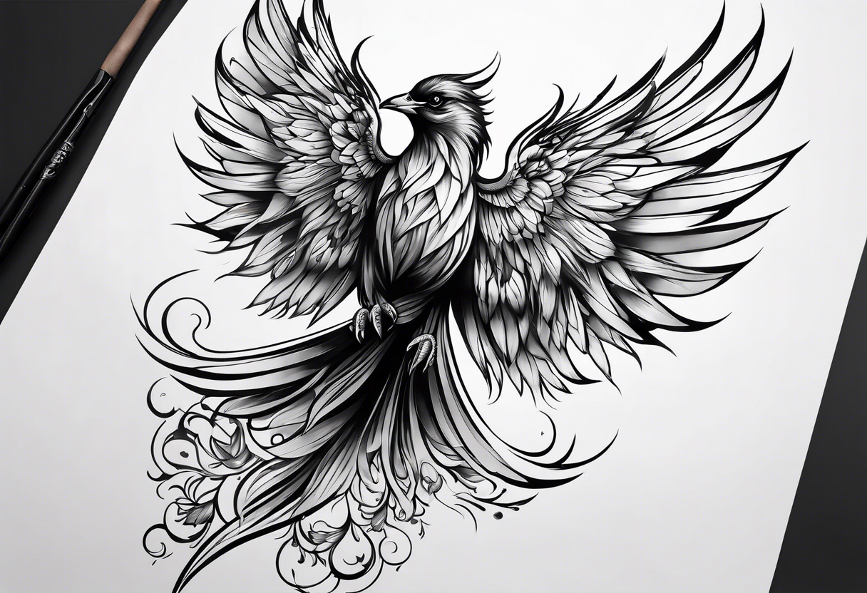 Free bird, fairy tattoo idea