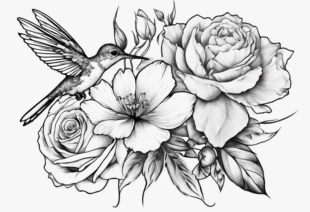 Sioux Falls Tattoos ~ Floral Black Work Clavicle Tattoo Hummingbird Rose  Butterfly – Starry Eyed Tattoos and Body Art Studio