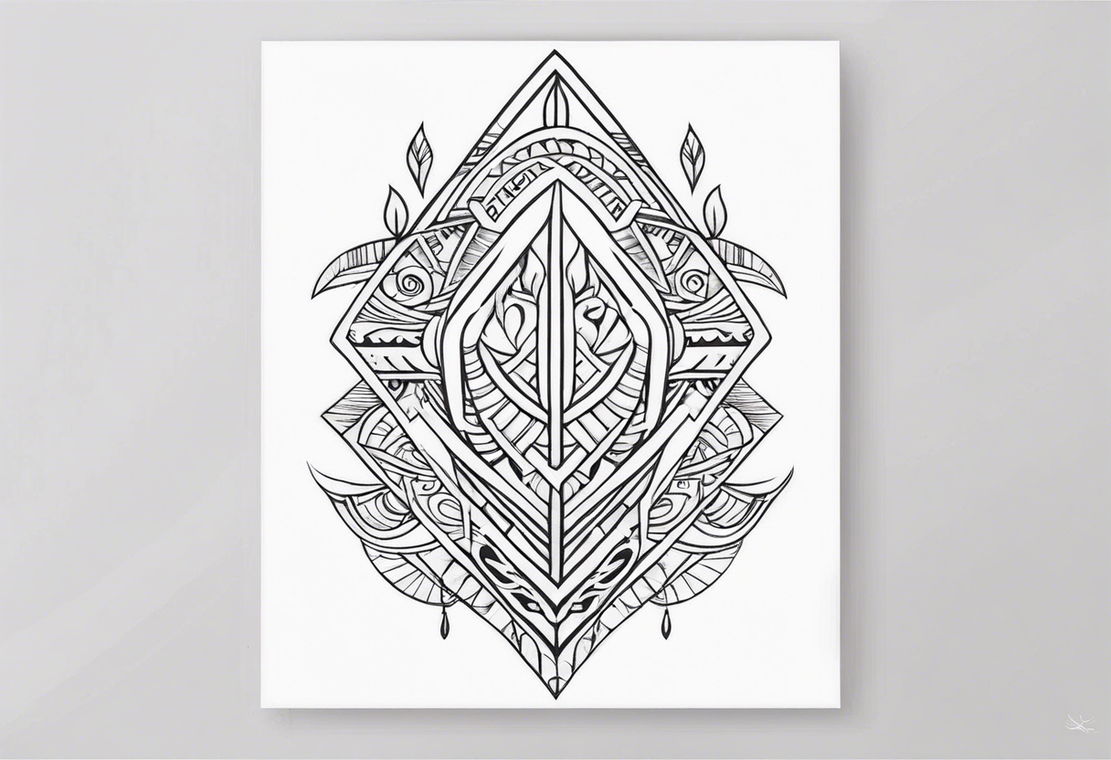 Polynesian minimal neck  tattoo tattoo idea