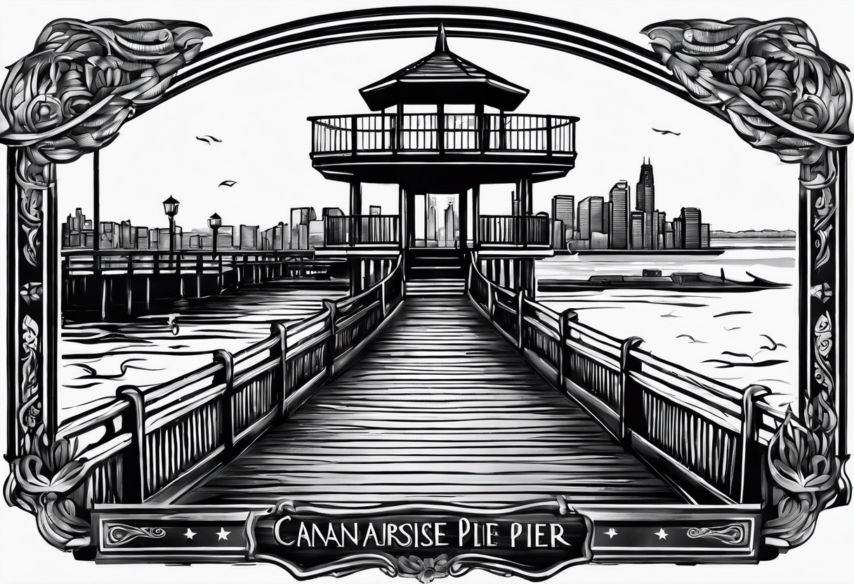 Canarsie pier sign tattoo idea