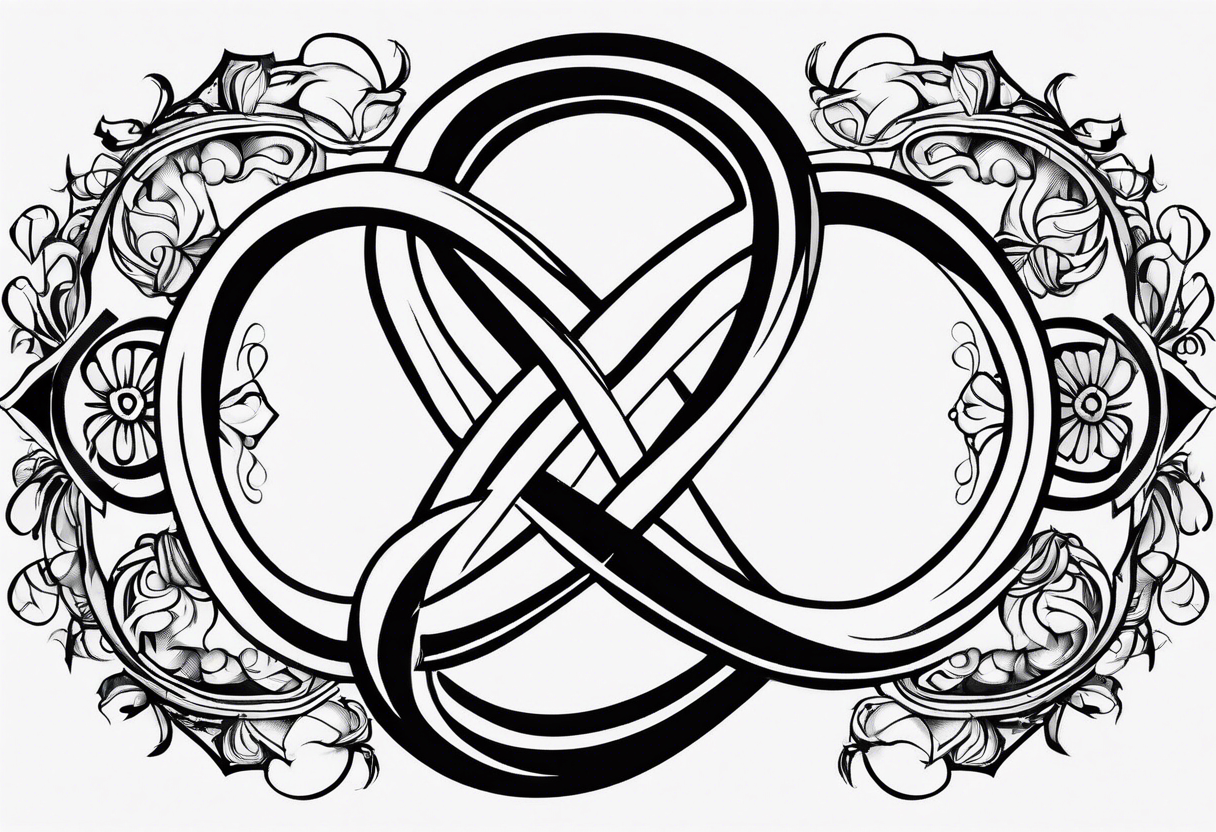 Infinity symbol with name tattoo idea