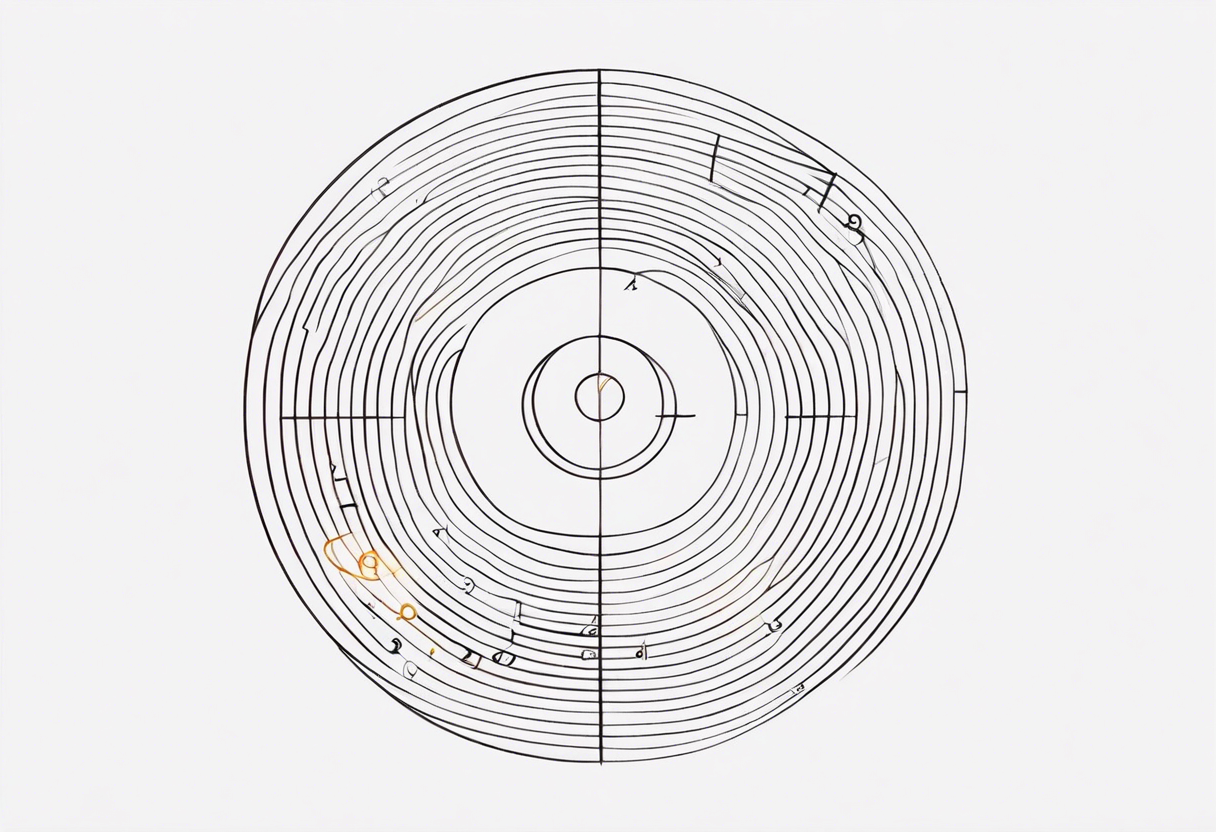 written Fibonacci numbers tattoo idea