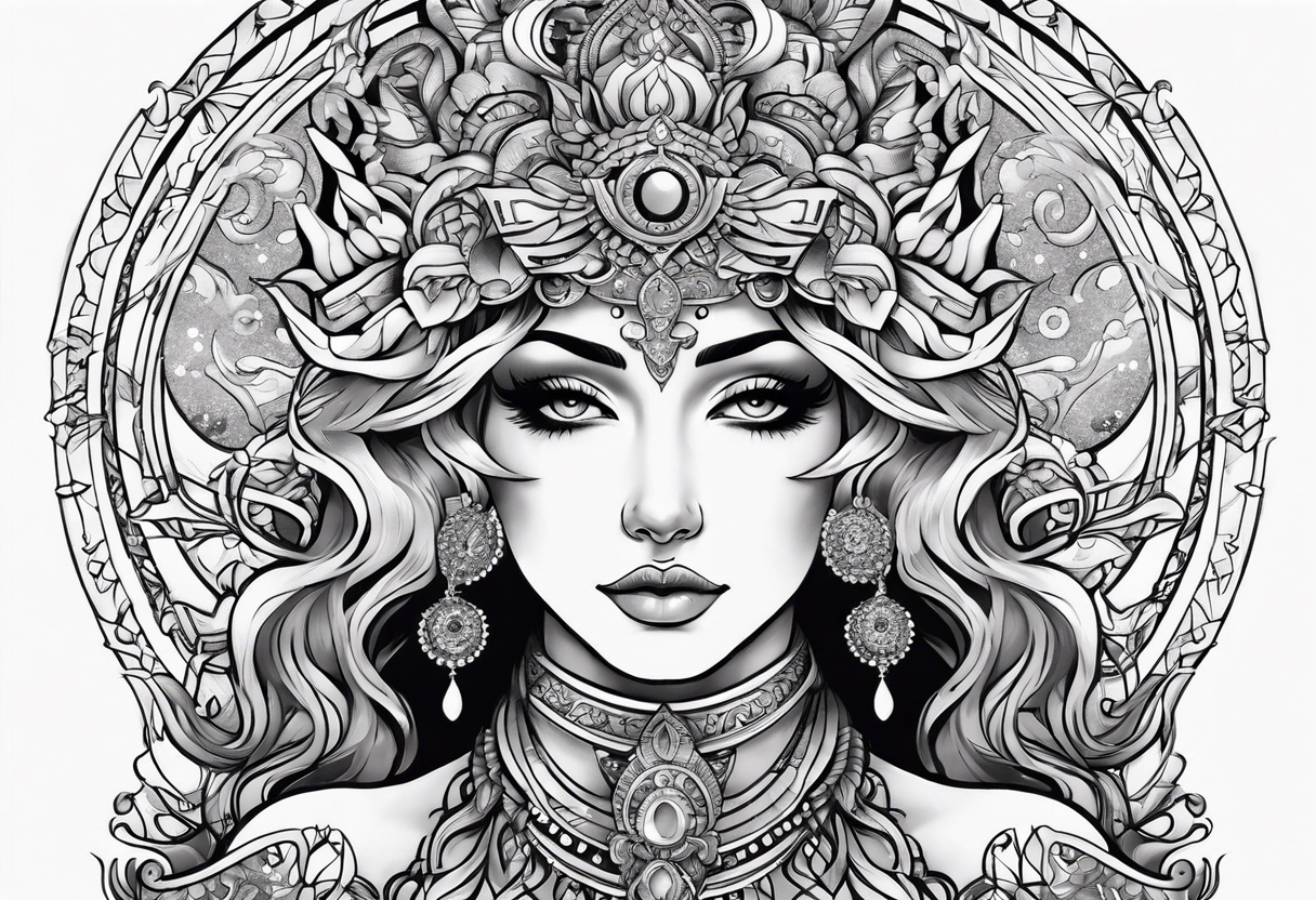 gemini goddess tattoo idea