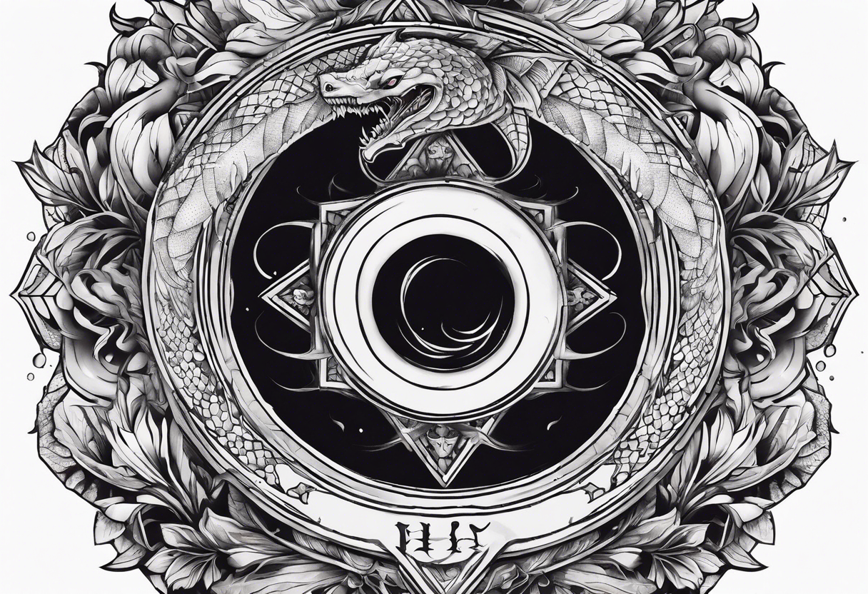 dead ouroboros tattoo idea