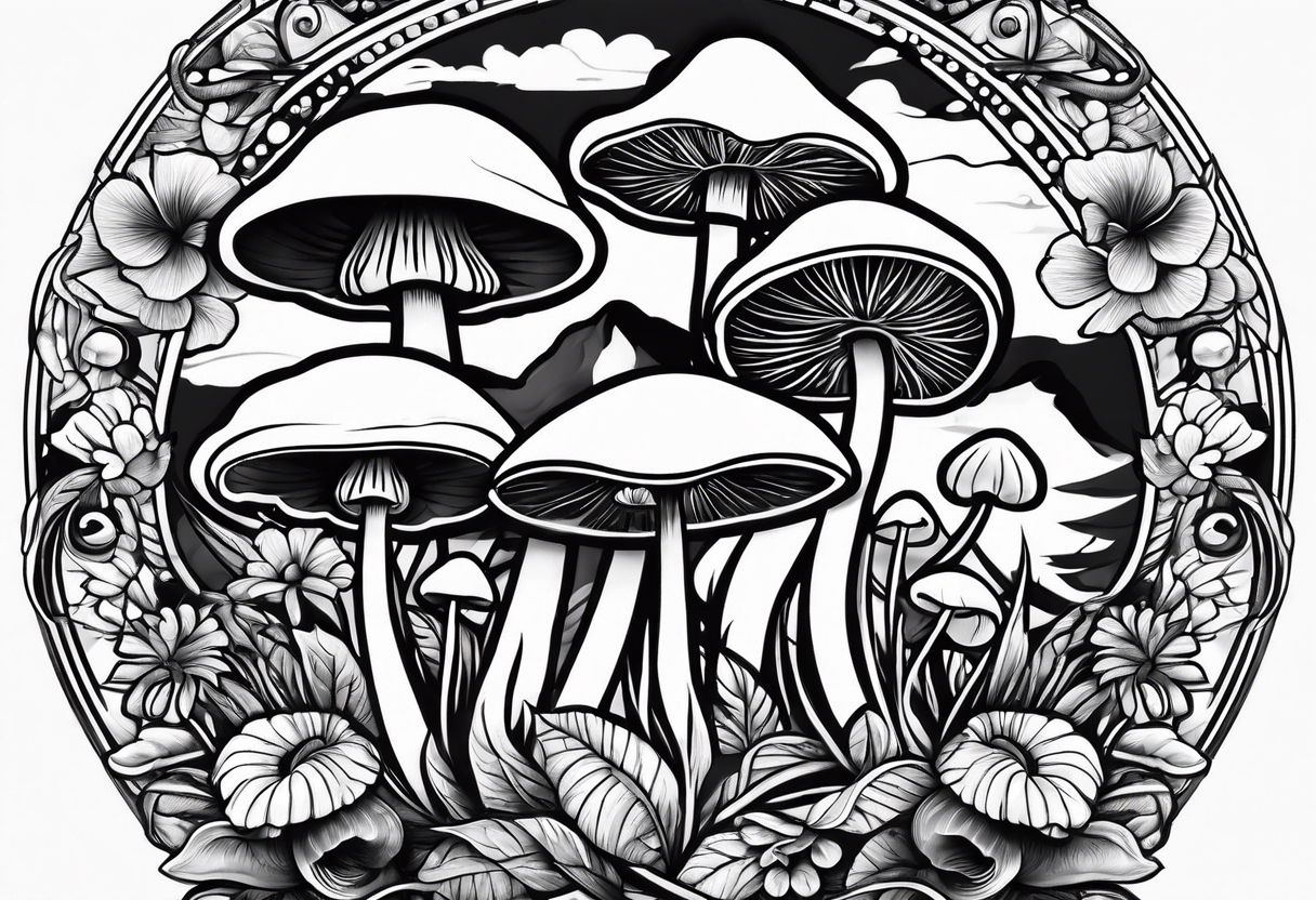 "Graceful Mushrooms"

Company logo tattoo idea