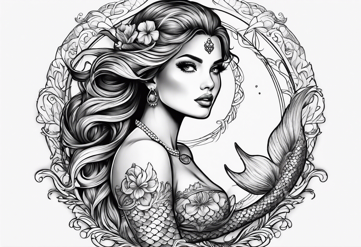 Mermaid tattoo idea