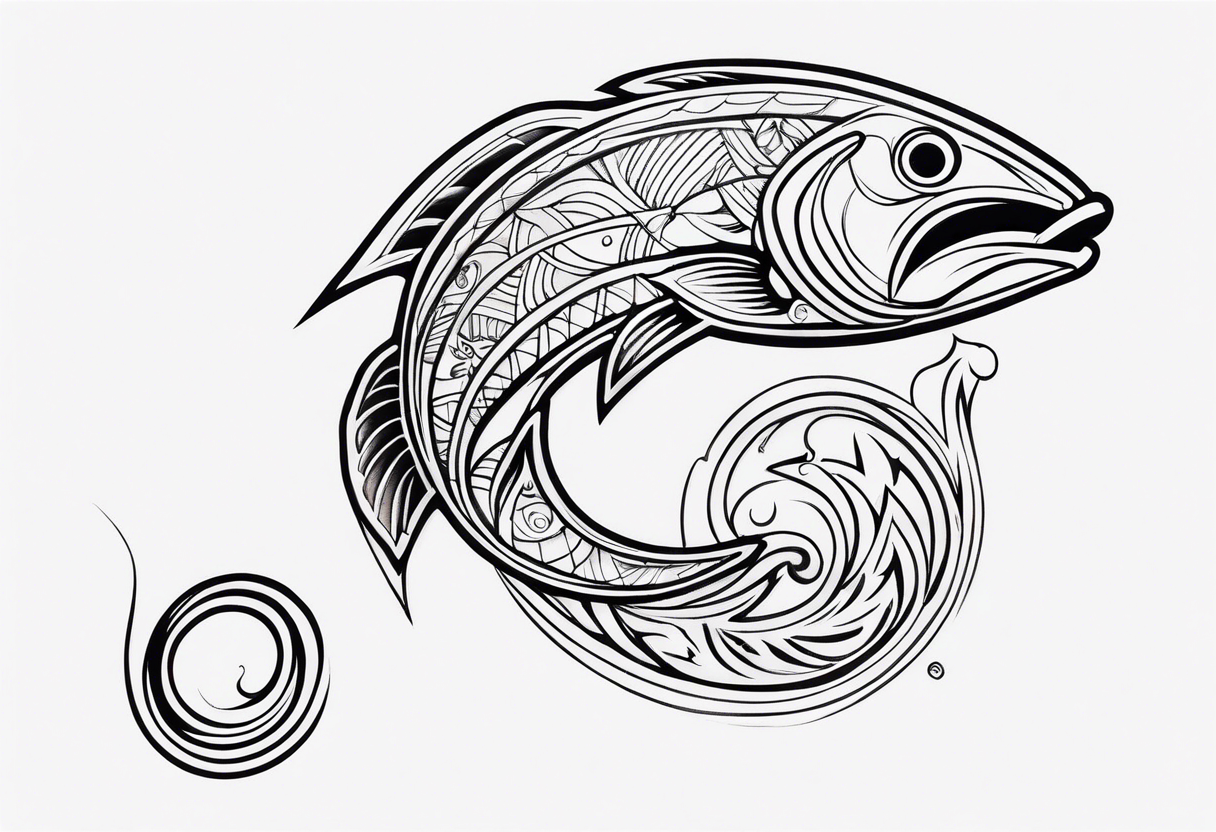 Polynesian fishing hook tattoo tattoo idea