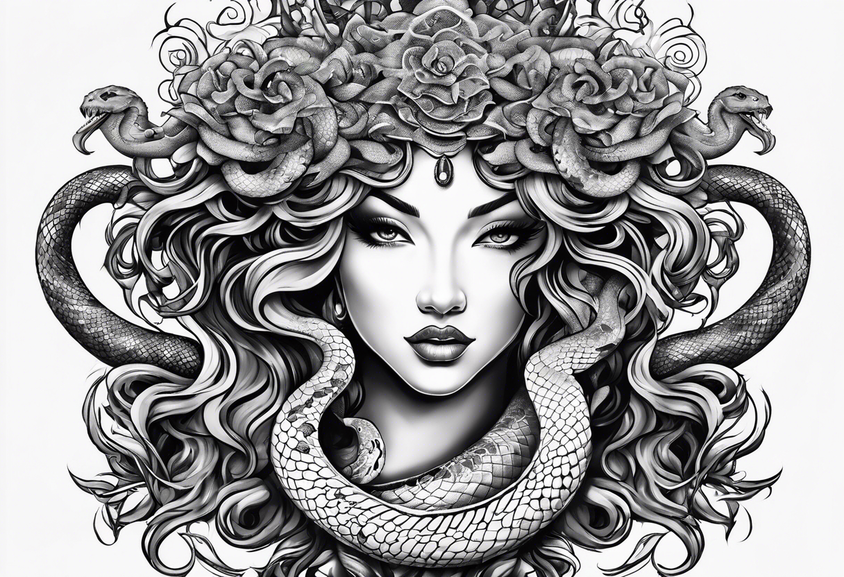 Medusa
Include snake heads tattoo idea